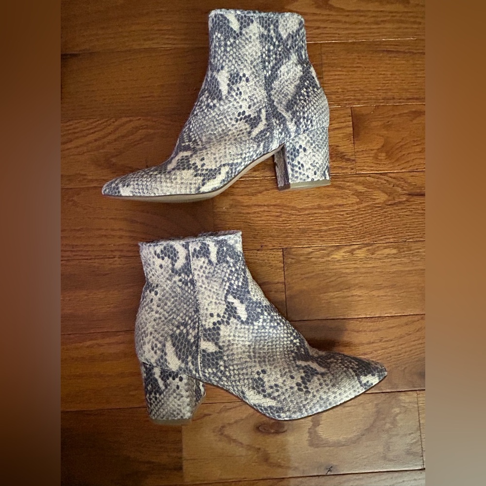 Steve Madden Step Out Snake Skin Boots
